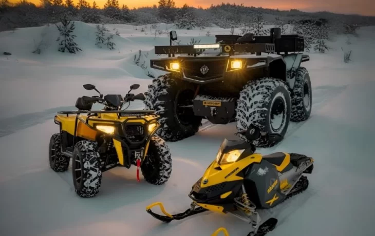 Пензенцы осваивают новый формат отдыха на снегоходах и квадроциклах